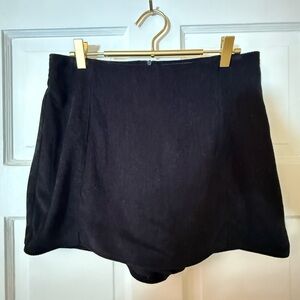 Women's Black Corduroy Skort